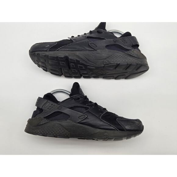 Nike Air Huarache Run Womens Size 10.5 Black Athletic Shoes Sneakers 634835-012 - Picture 4 of 8